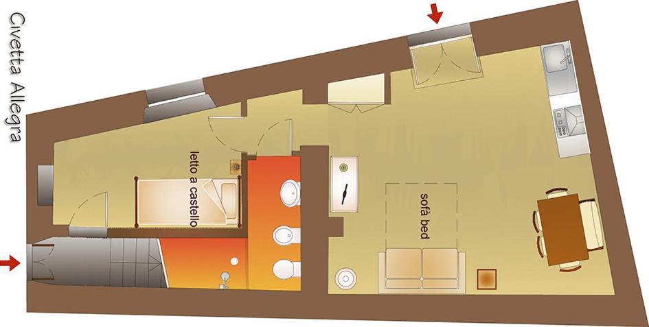Appartamento Le Residenze Ristori Cortona Esterno foto